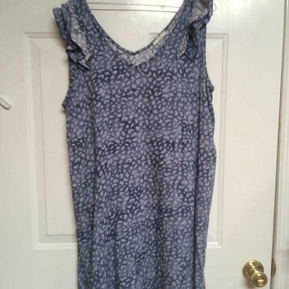 🦋@pinkie Bundle JODIFL Dress in Blue with White Dots 22" Pit - Picture 2 of 5
